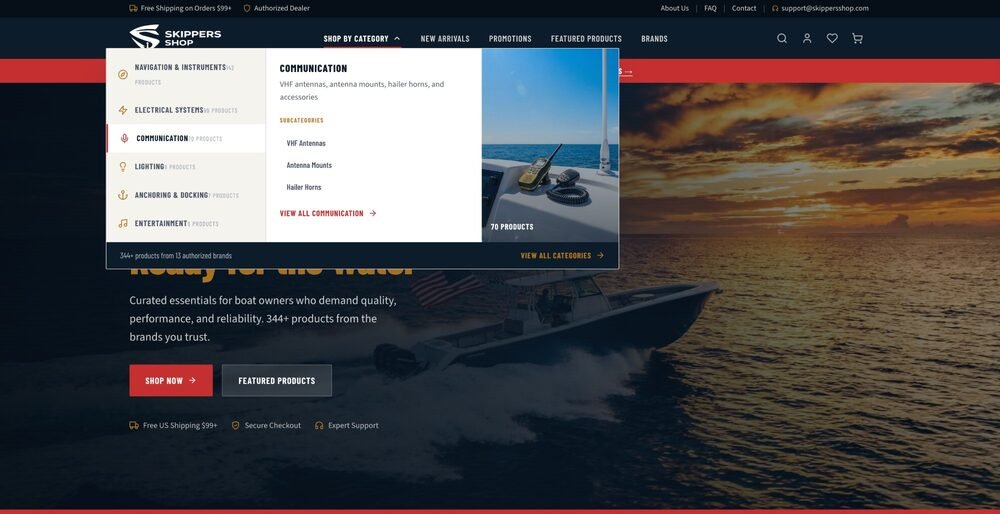 Custom e-commerce platform